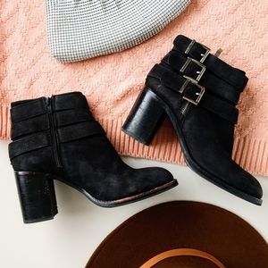 Jeffrey Campbell Rayburn Heeled Booties Buckles